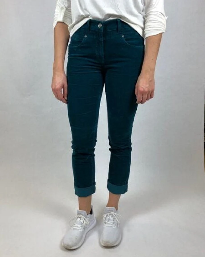 bloomers Five Pocket Petrol Damenhose