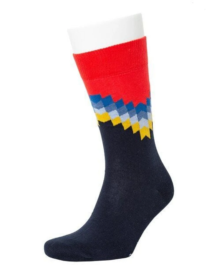 Opi & Max Pyramid Pattern Socks