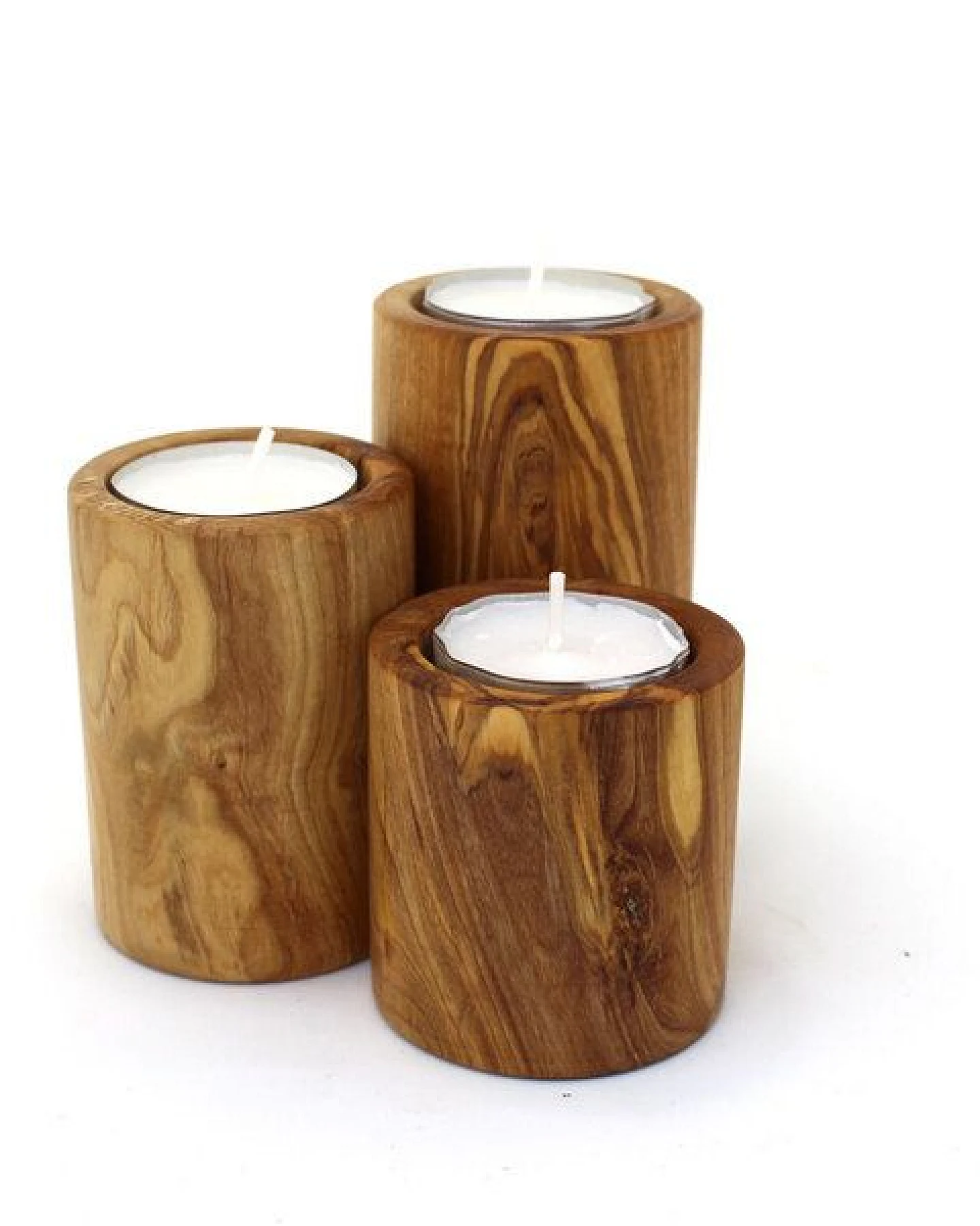 Mitienda Shop Teelichthalter Set aus Holz – Ansicht 2
