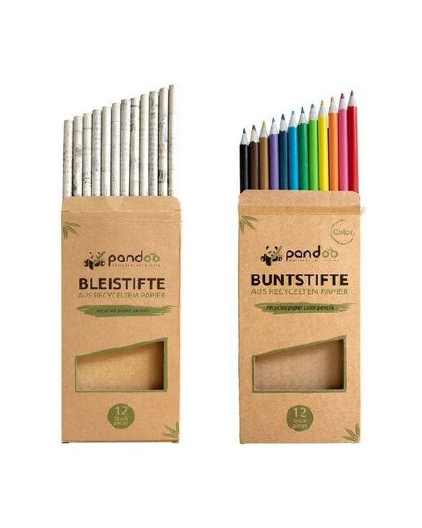pandoo Stifte aus recyceltem Zeitungspapier (12x) – Ansicht 2