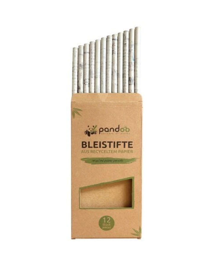 pandoo Stifte aus recyceltem Zeitungspapier (12x)