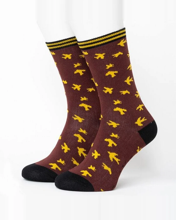 Opi & Max Sparrow Pattern Socks