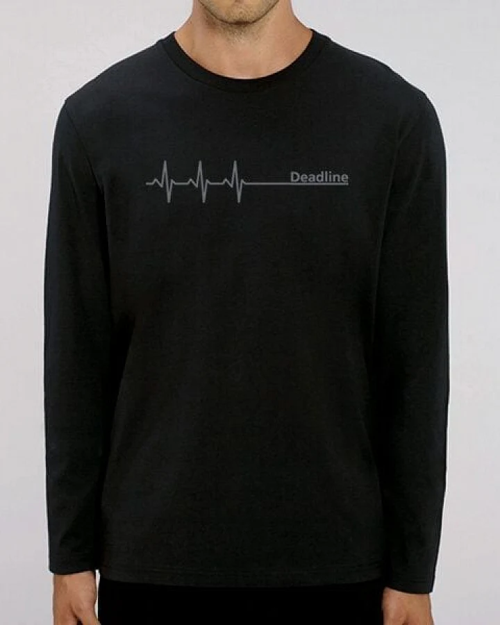 Picopoc Deadline Langarm T-Shirt / Long sleeve in Schwarz & Grau