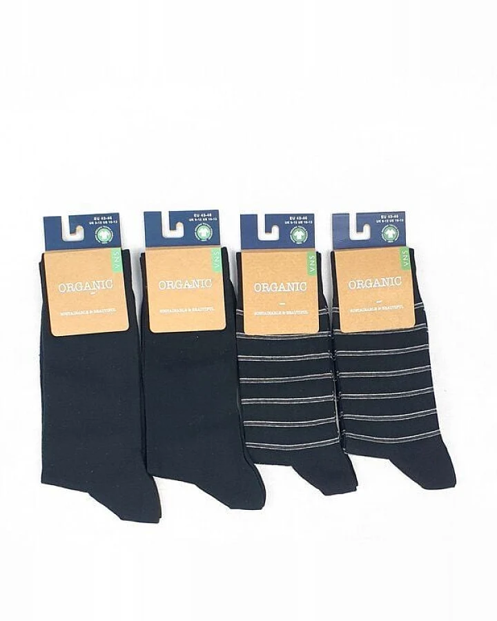 VNS Organic Socks GOTS zertifizierte Biobaumwolle Socken in "4er Pack"