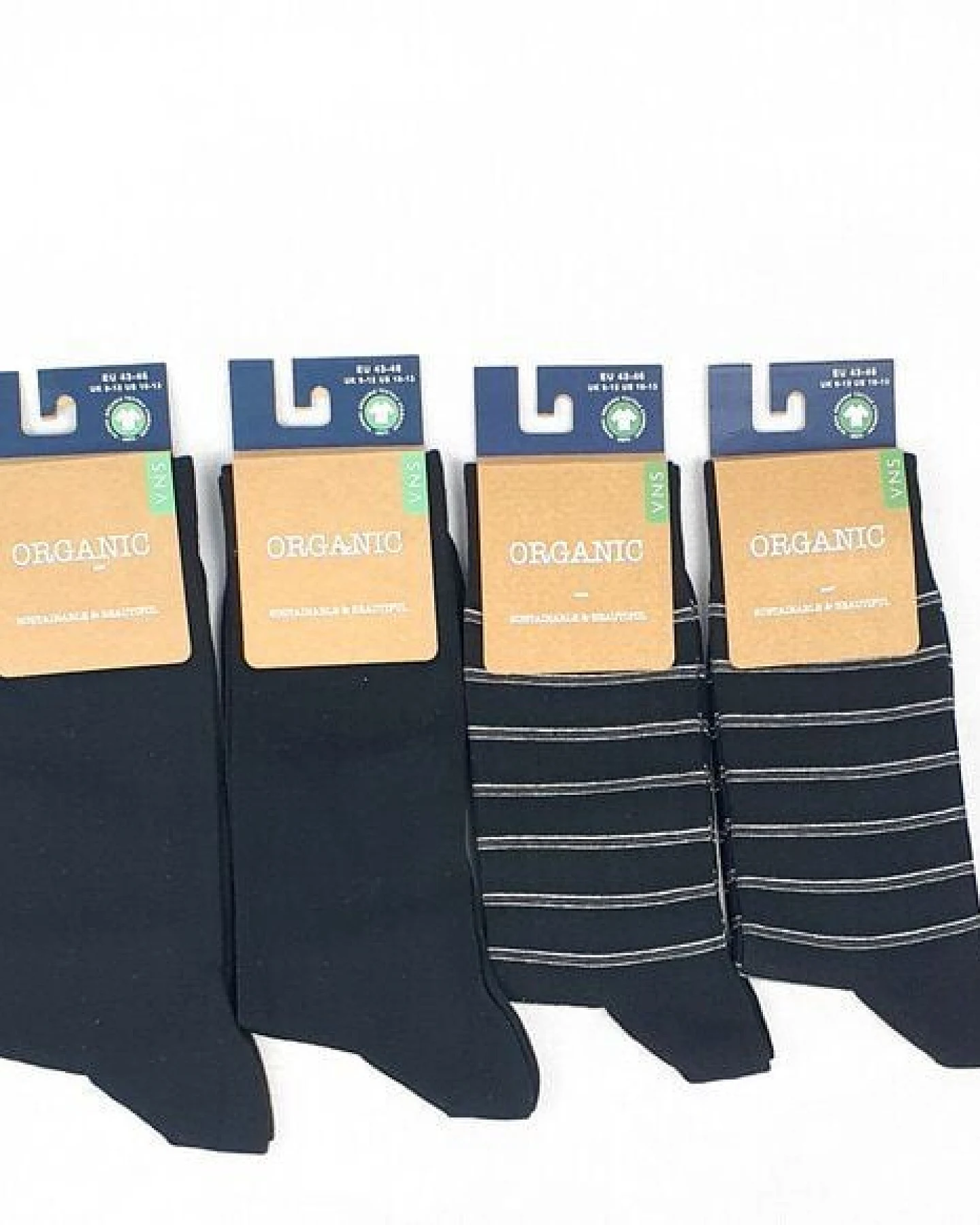 VNS Organic Socks GOTS zertifizierte Biobaumwolle Socken in "4er Pack" – Ansicht 2