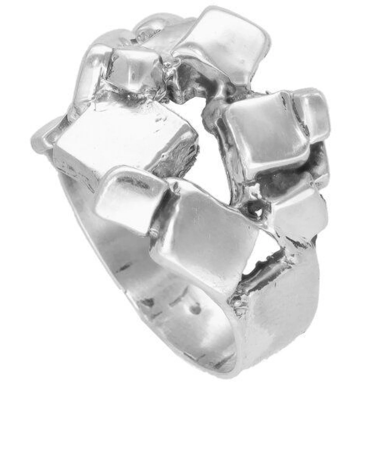 pakilia Silber Ring Quadrate Fair-Trade und handmade – Ansicht 3