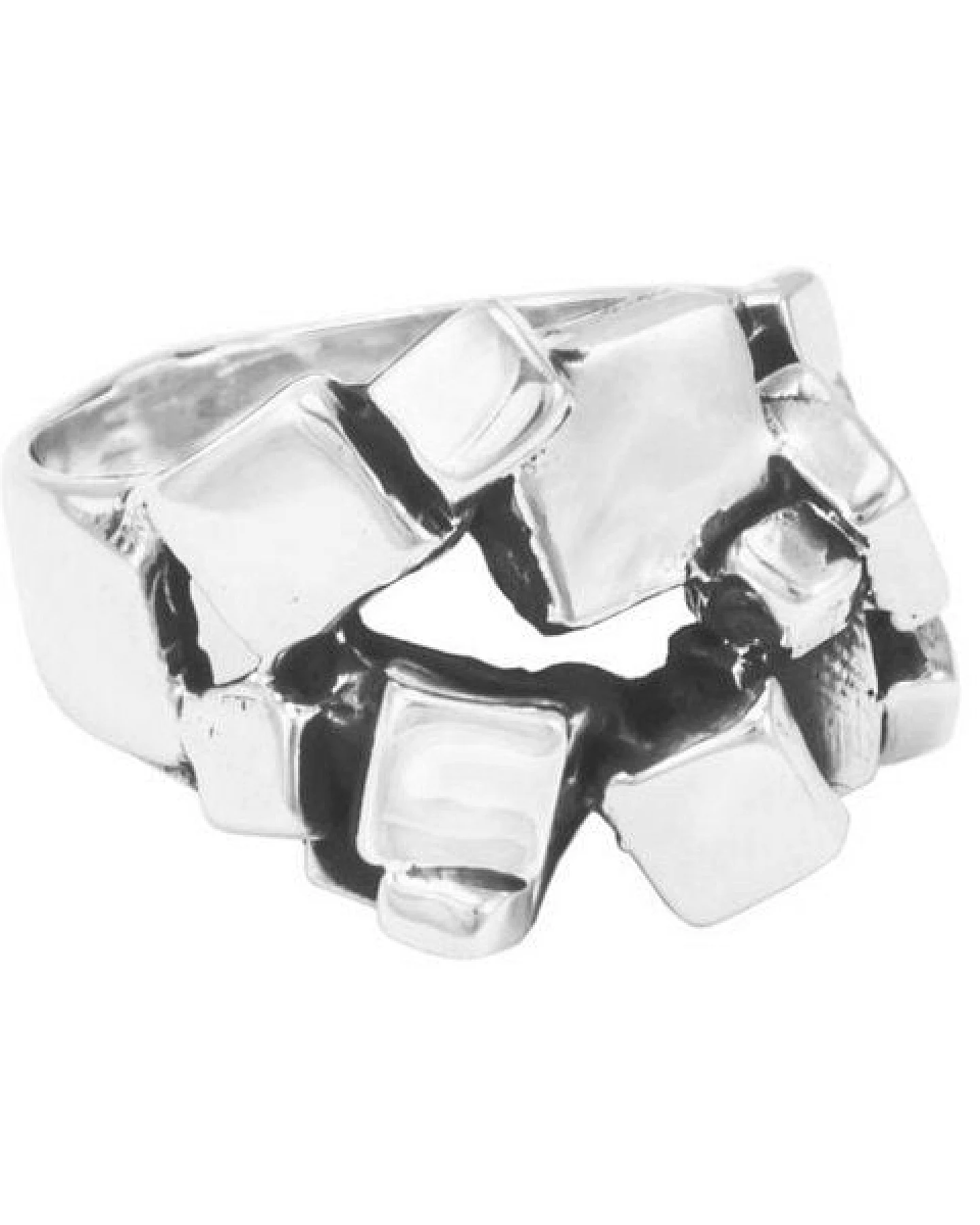 pakilia Silber Ring Quadrate Fair-Trade und handmade – Ansicht 4