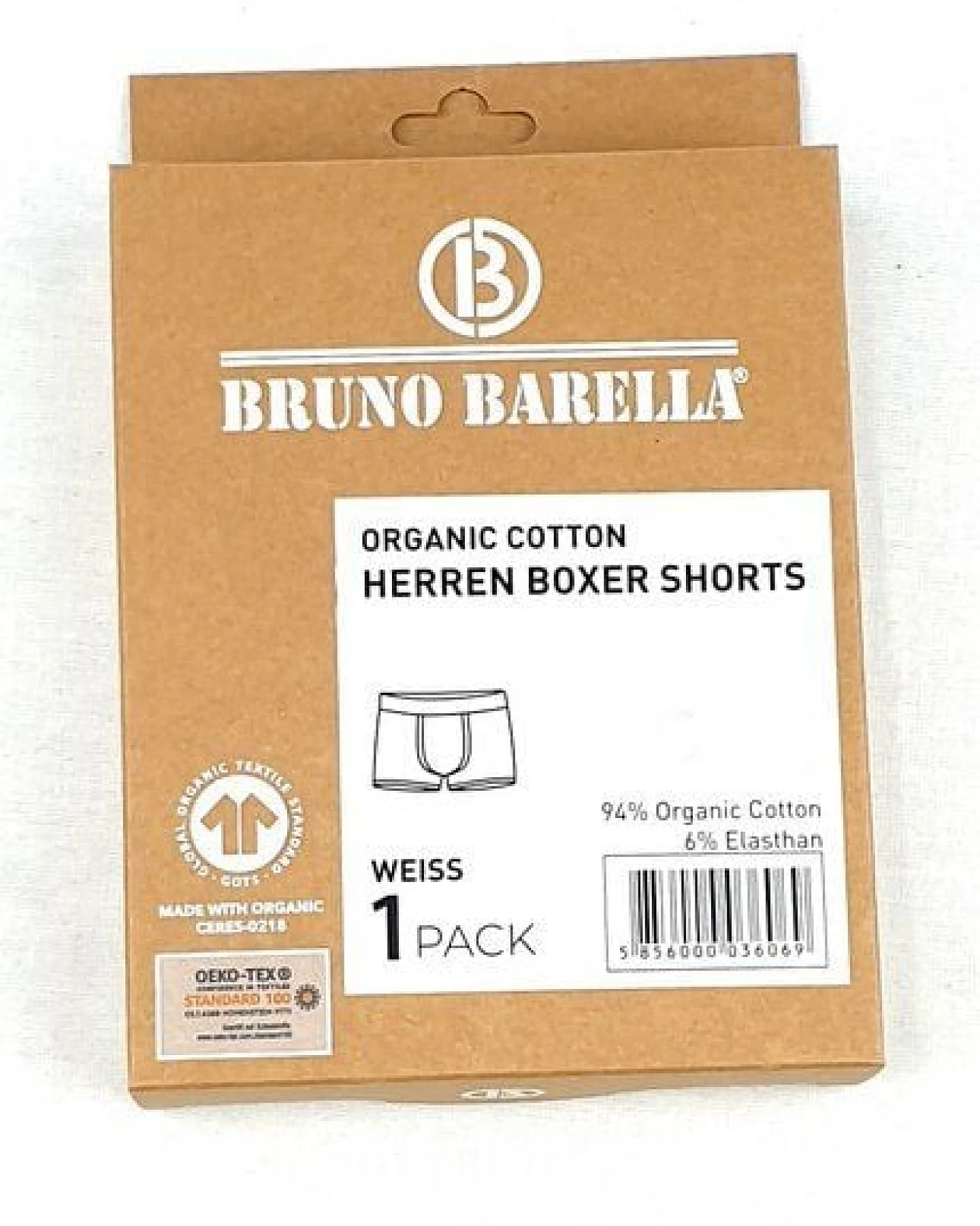 GOTS zertifizierte Biobaumwolle Boxer Shorts von Bruno Barella – Ansicht 3
