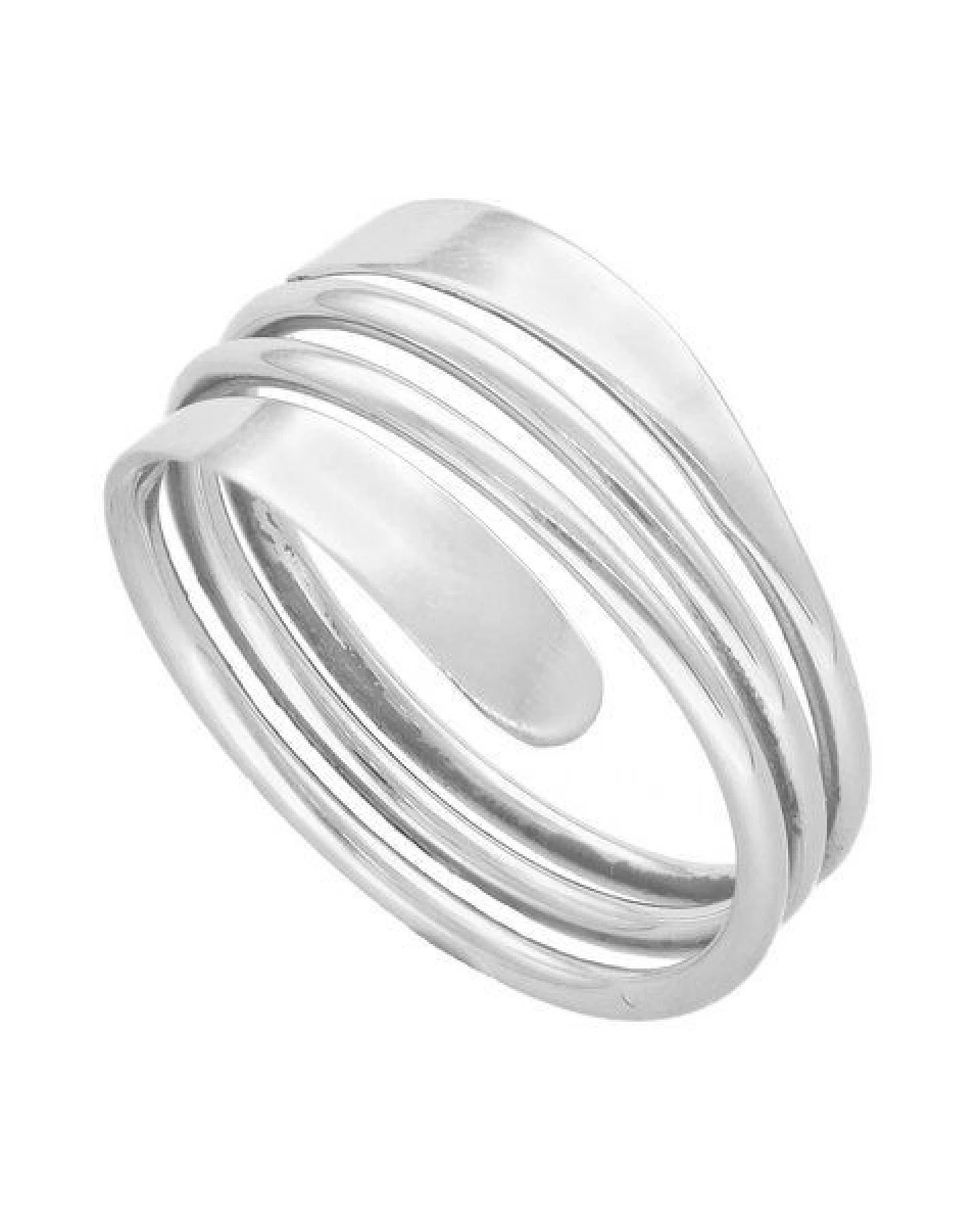 pakilia Silber Ring Spiral Feder Fair-Trade und handmade – Ansicht 2