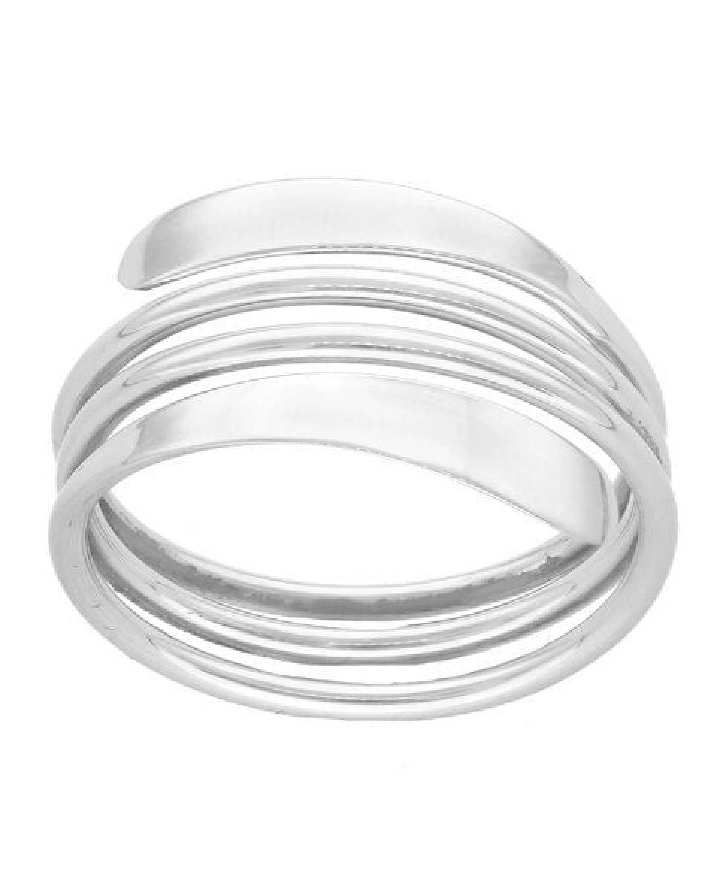 pakilia Silber Ring Spiral Feder Fair-Trade und handmade – Ansicht 3