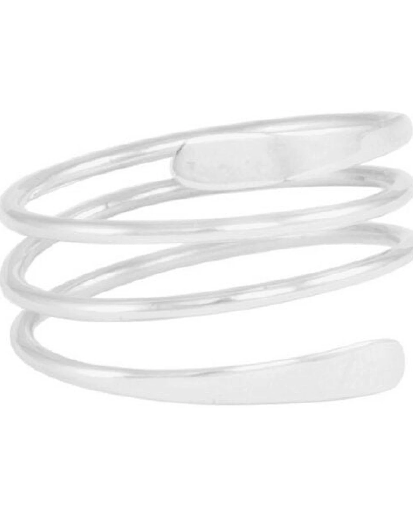 pakilia Silber Ring Spiral Feder Fair-Trade und handmade – Ansicht 4