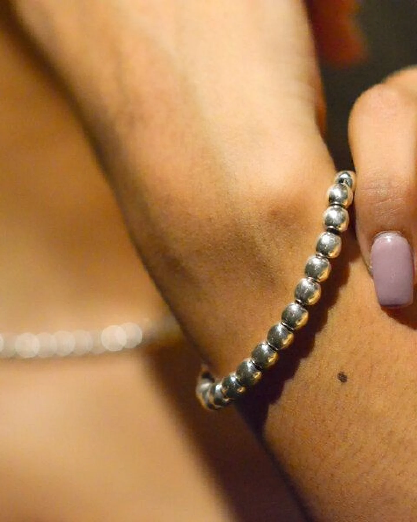 pakilia Silber Armband filigrane silber Kugeln Fair-Trade und handmade – Ansicht 2