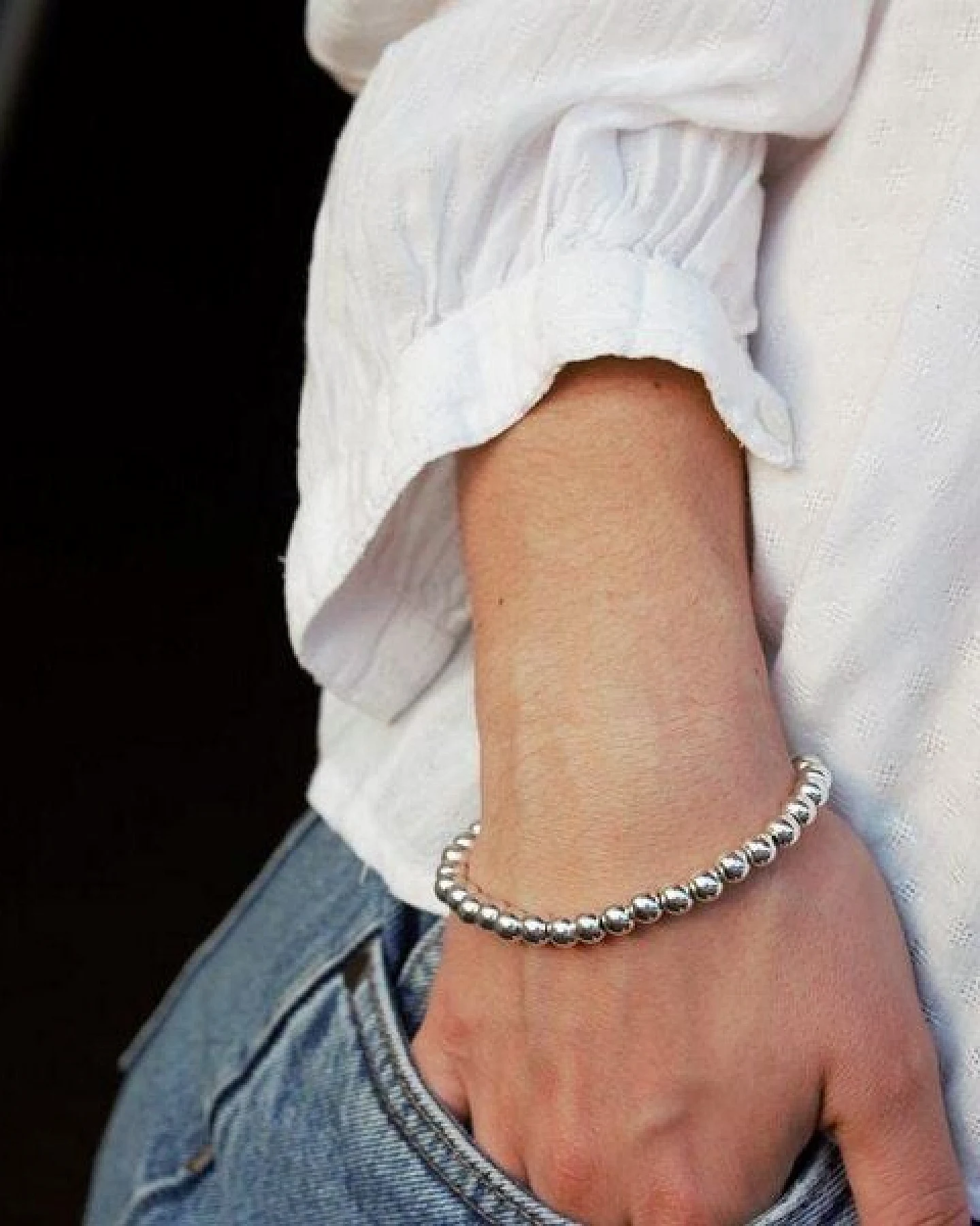 pakilia Silber Armband filigrane silber Kugeln Fair-Trade und handmade – Ansicht 4