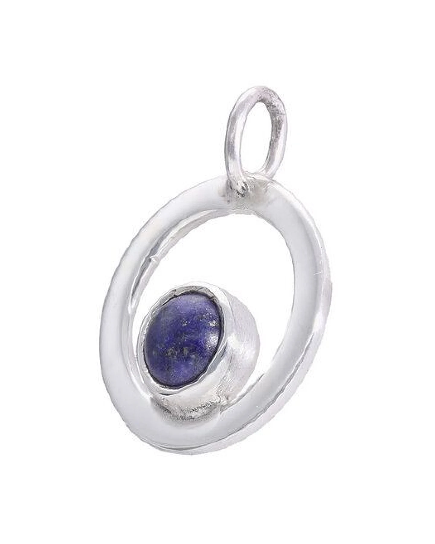 pakilia Silber Kette Schaukelnde Lapizlazuli Fair-Trade und handmade – Ansicht 2