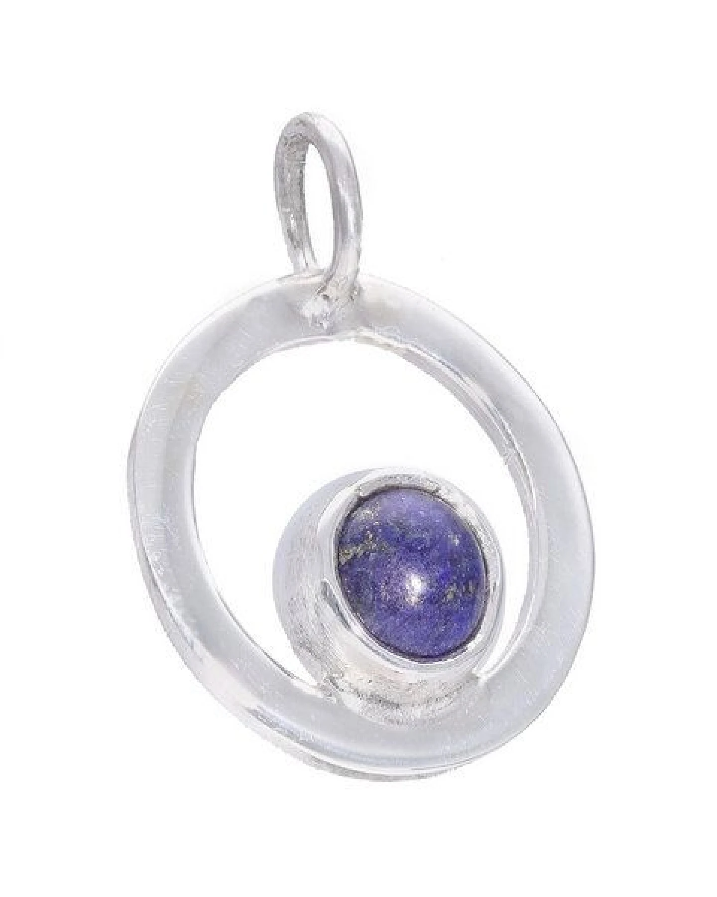 pakilia Silber Kette Schaukelnde Lapizlazuli Fair-Trade und handmade – Ansicht 3