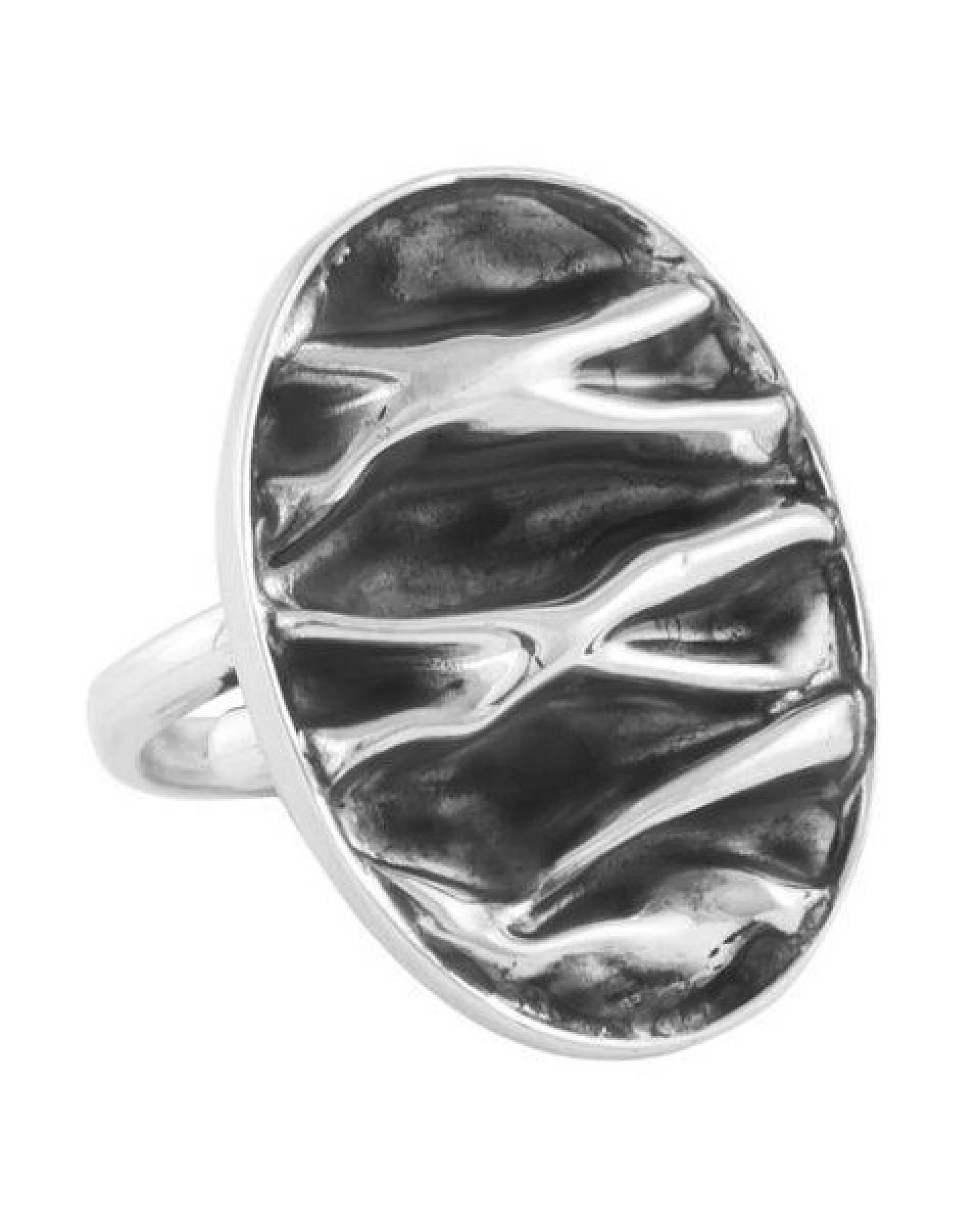 pakilia Silber Ring Wellen oval Fair-Trade und handmade – Ansicht 2