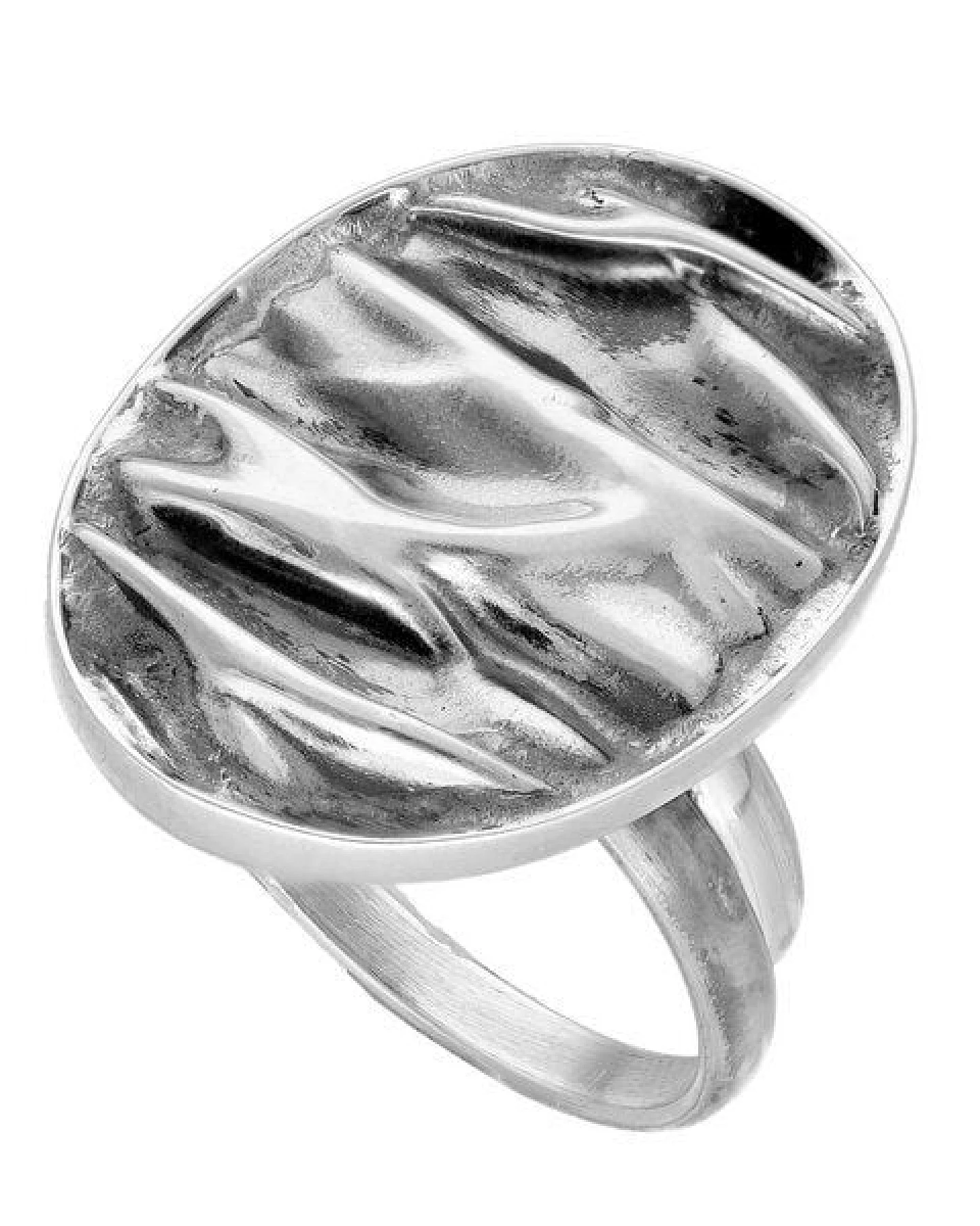 pakilia Silber Ring Wellen oval Fair-Trade und handmade – Ansicht 4
