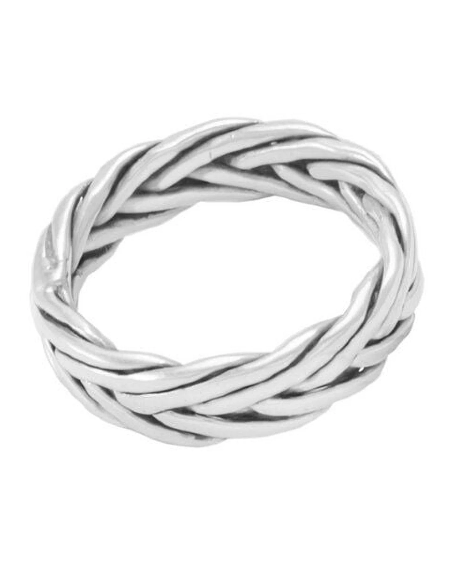 pakilia Silber Ring geflochten Fair-Trade und handmade – Ansicht 2