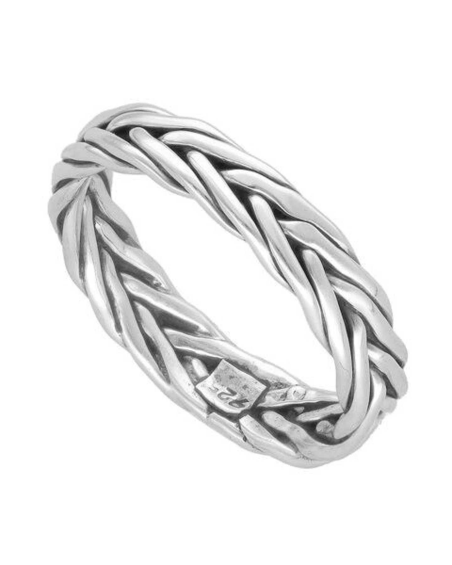pakilia Silber Ring geflochten Fair-Trade und handmade – Ansicht 3
