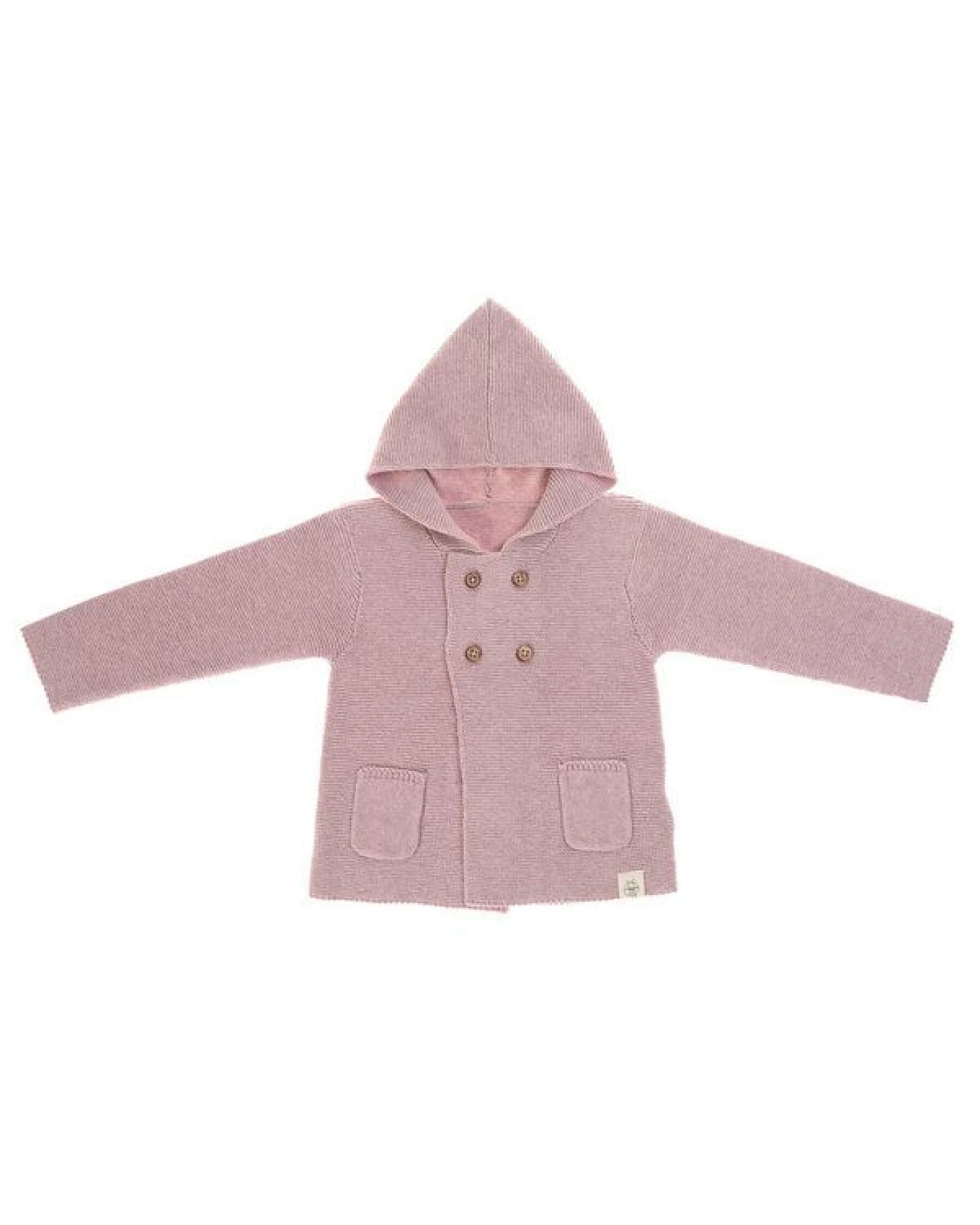 Lässig Baby Jacke - Knitted Hoodie GOTS, Garden Explorer – Ansicht 2