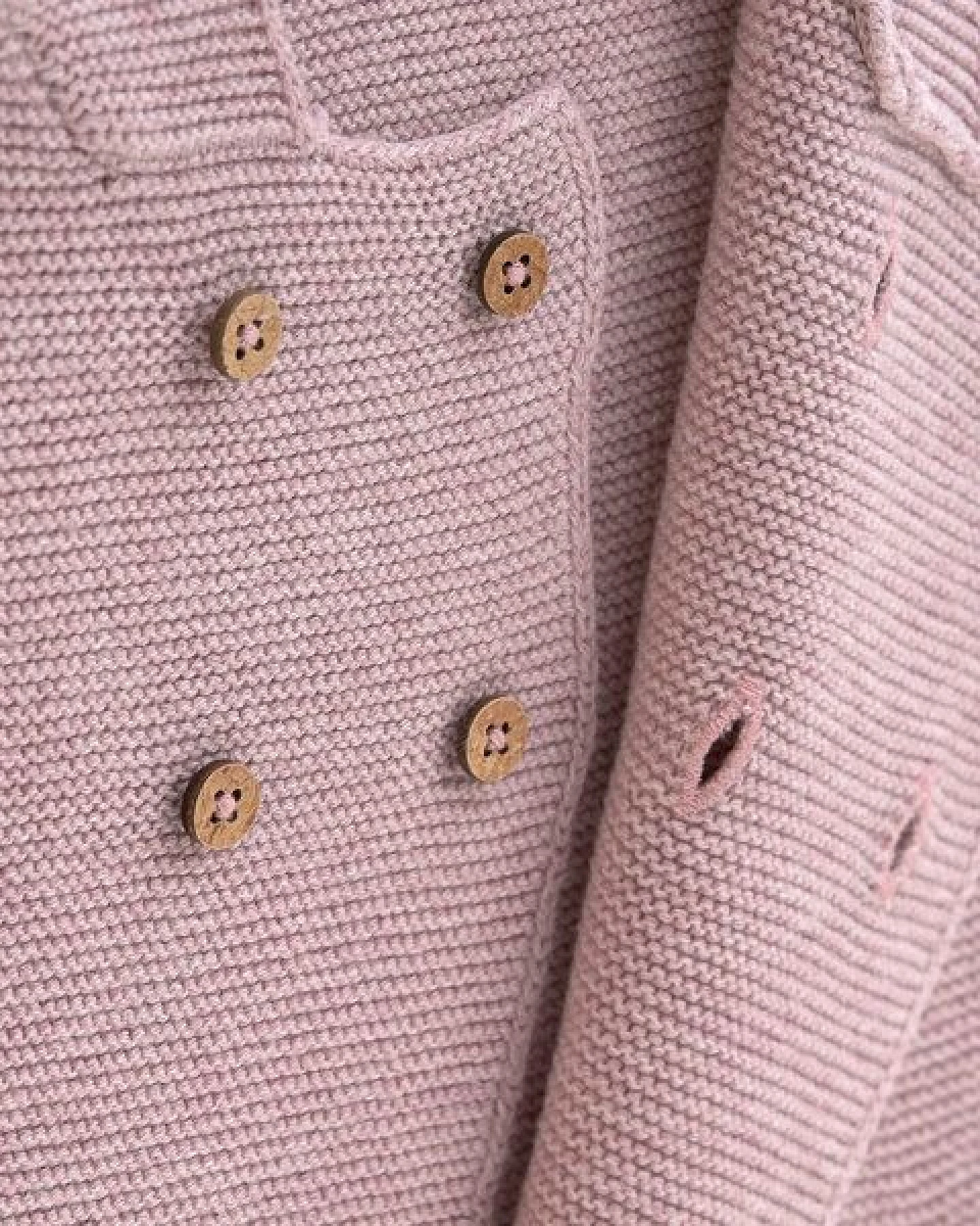 Lässig Baby Jacke - Knitted Hoodie GOTS, Garden Explorer – Ansicht 3