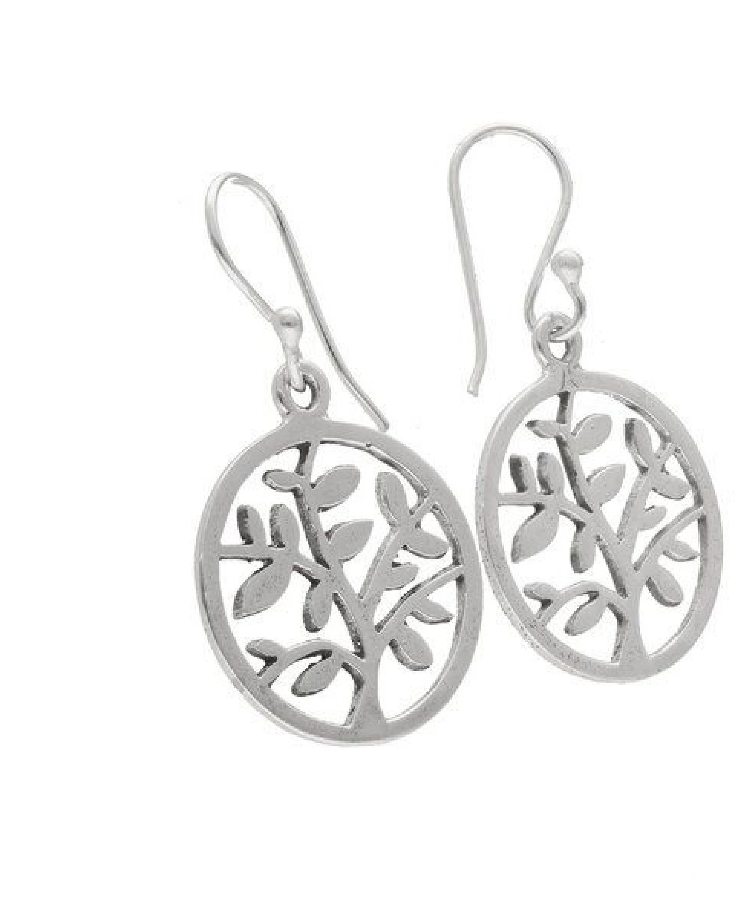 pakilia Silber Ohrringe Baum fein Fair-Trade und handmade – Ansicht 3