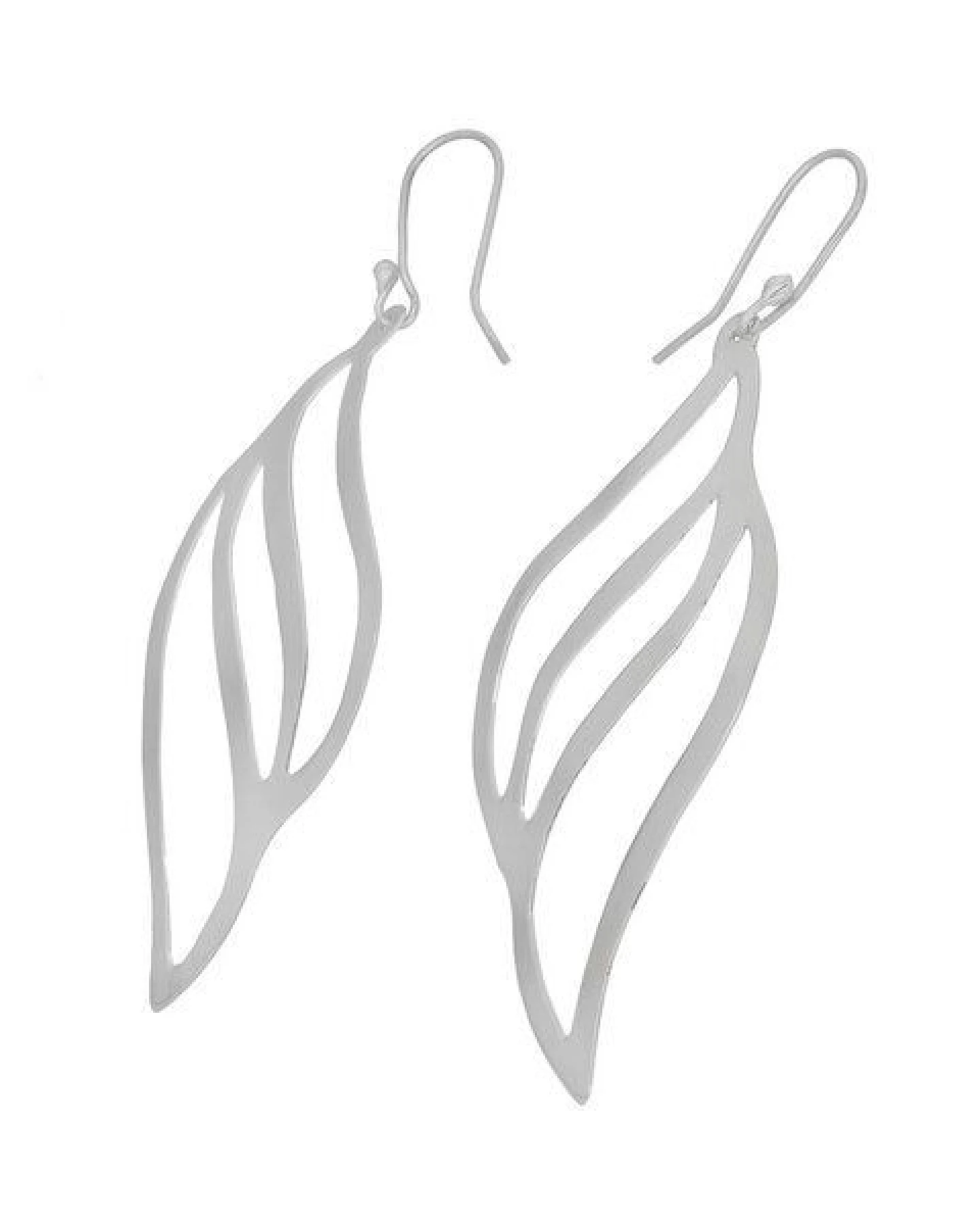 pakilia Ohrringe Silber Flamme sustainable minimalistisch handmade Fair-Trade – Ansicht 2
