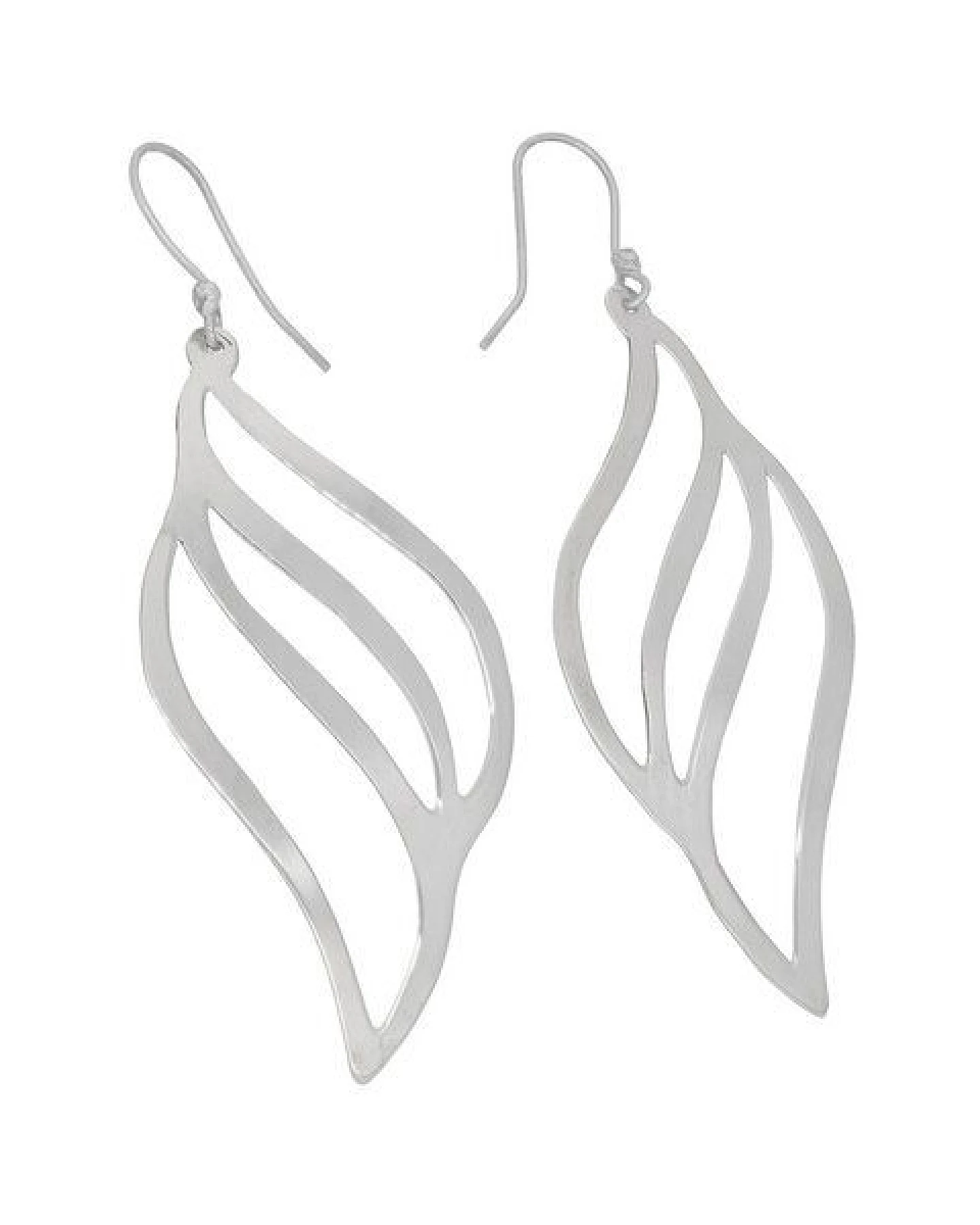 pakilia Ohrringe Silber Flamme sustainable minimalistisch handmade Fair-Trade – Ansicht 3