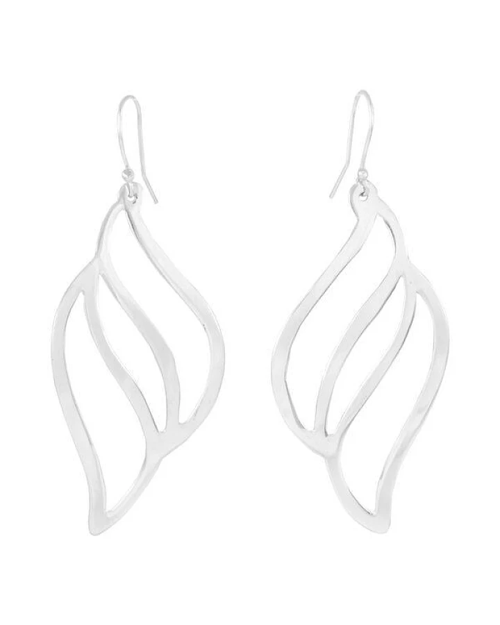 pakilia Ohrringe Silber Flamme sustainable minimalistisch handmade Fair-Trade