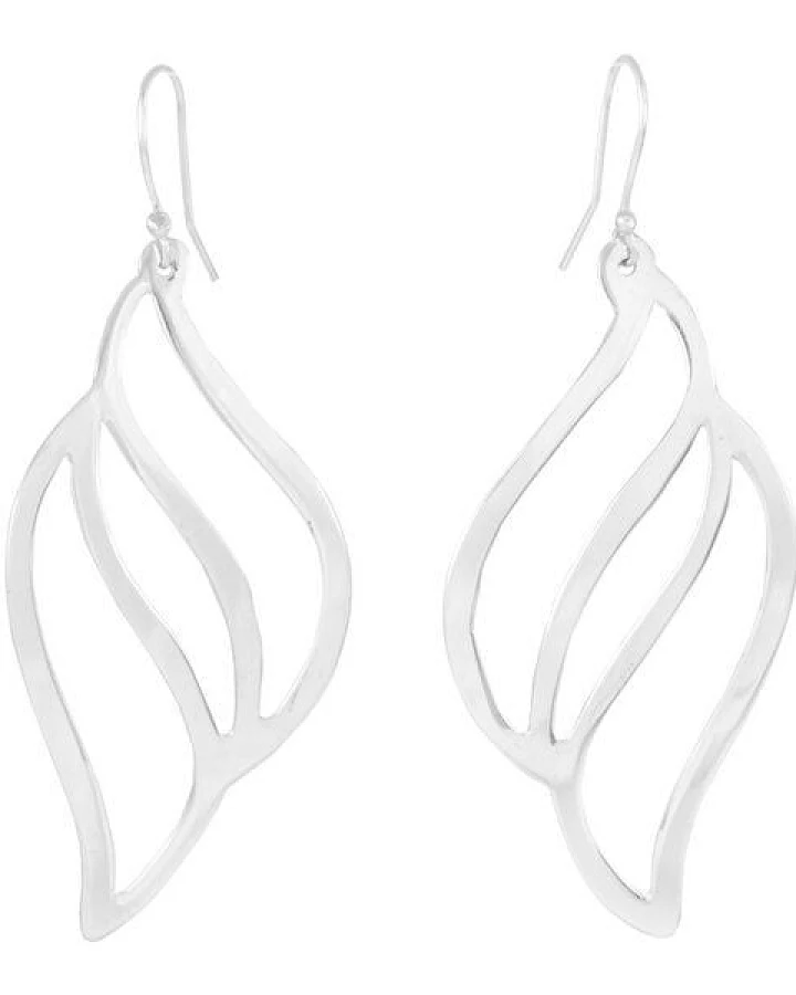 pakilia Ohrringe Silber Flamme sustainable minimalistisch handmade Fair-Trade