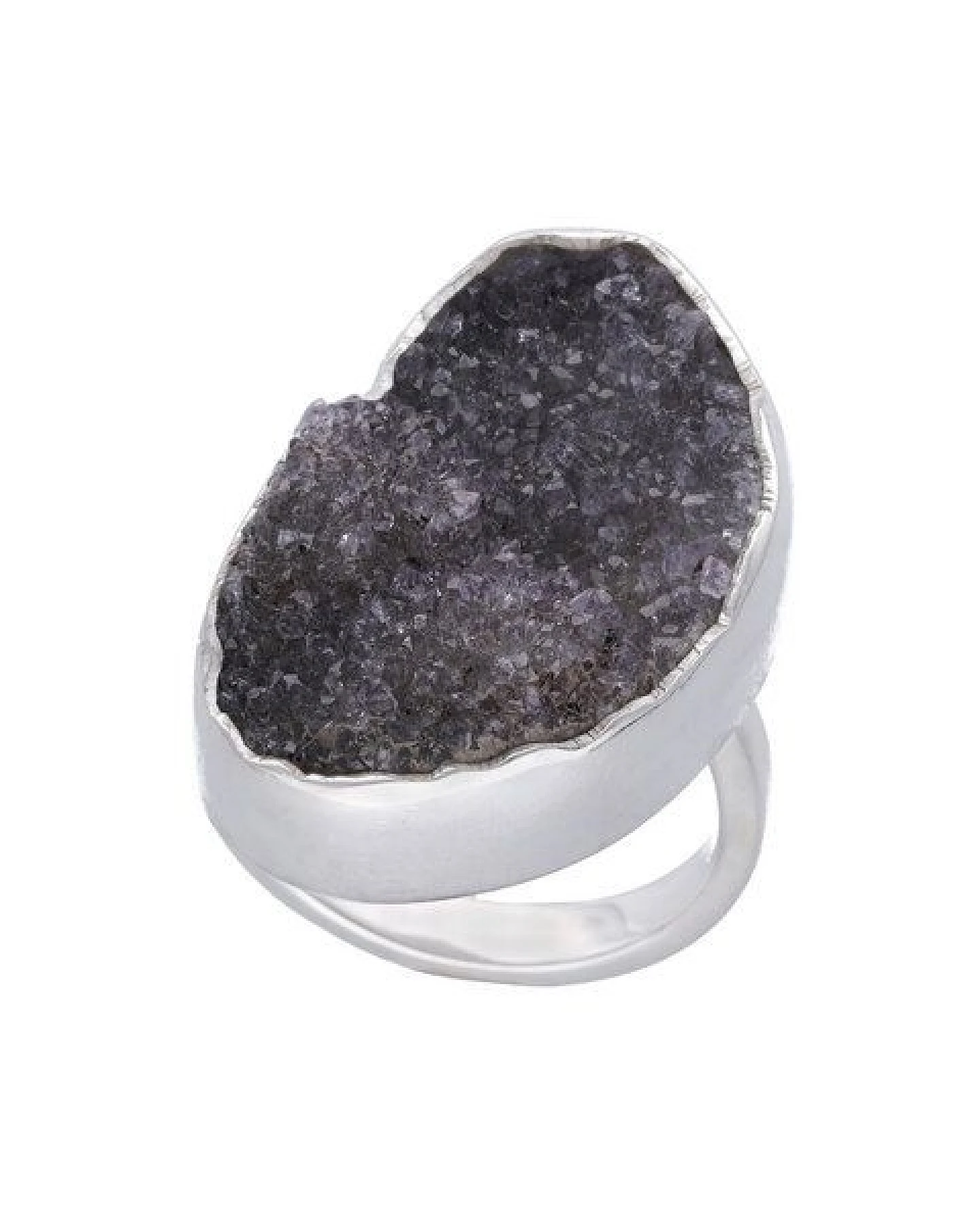 pakilia Silber Ring schwarzer Amethyst Fair-Trade und handmade – Ansicht 2