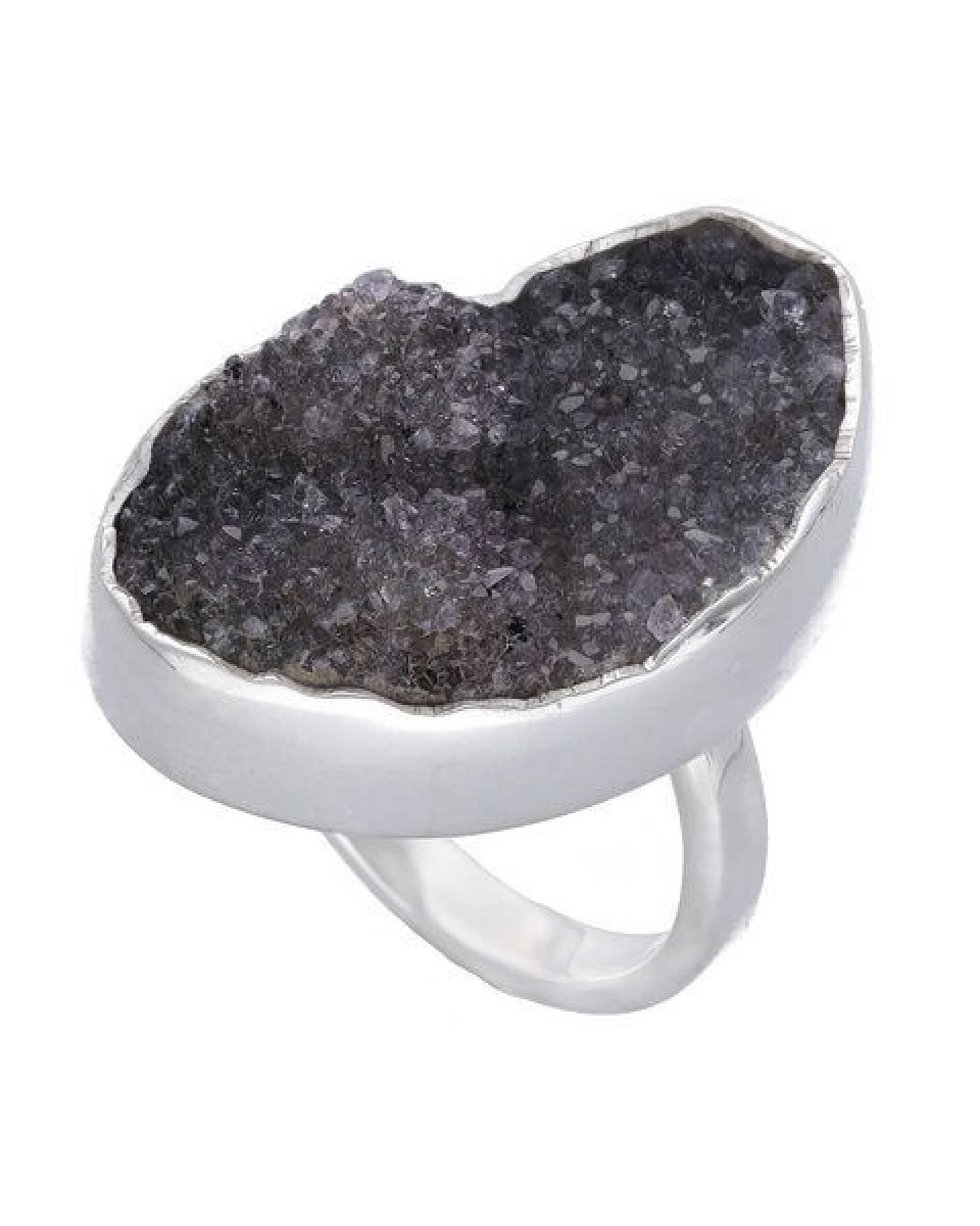 pakilia Silber Ring schwarzer Amethyst Fair-Trade und handmade – Ansicht 3