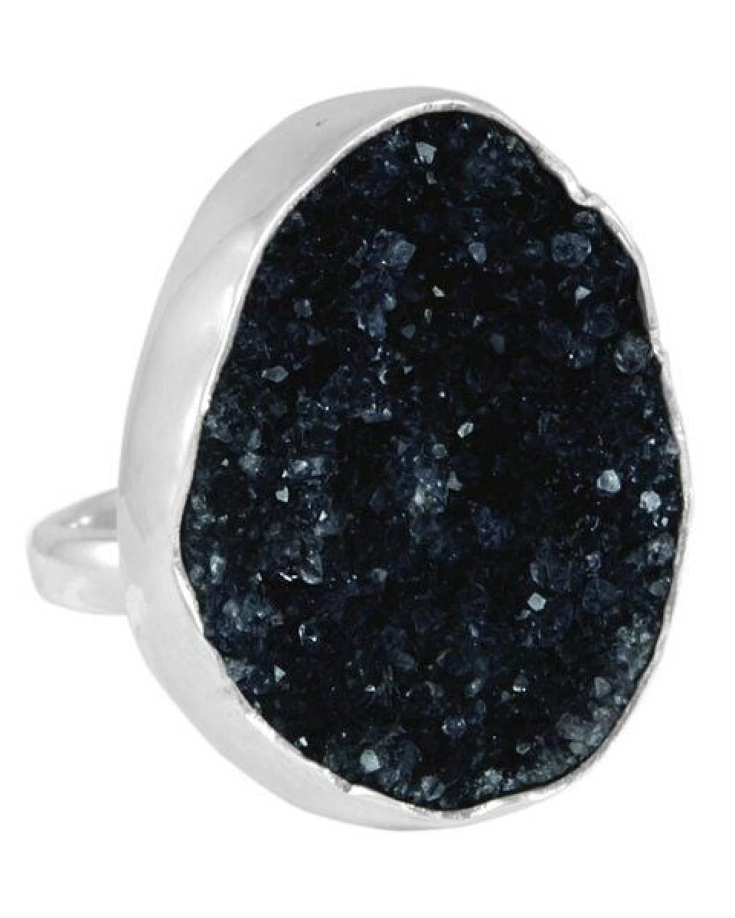 pakilia Silber Ring schwarzer Amethyst Fair-Trade und handmade – Ansicht 4