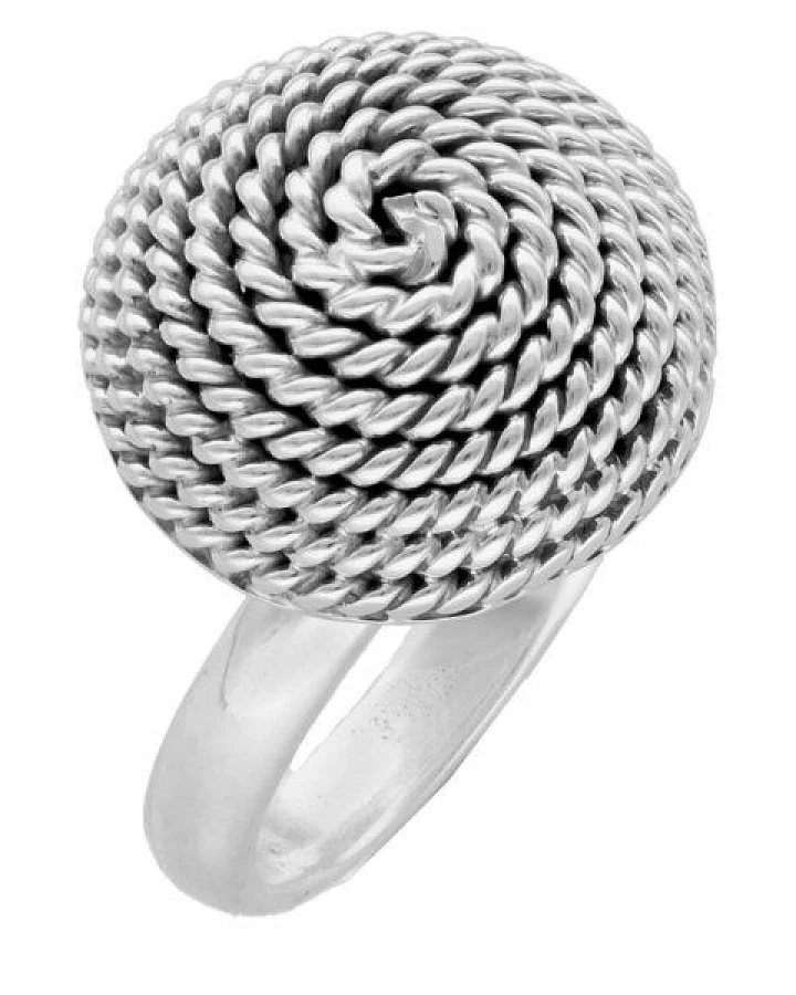 pakilia Silber Ring Kordel Fair-Trade und handmade