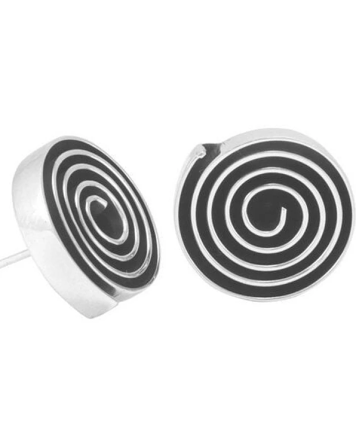 pakilia Silber Ohrringe Labyrinth rund Fair-Trade und handmade