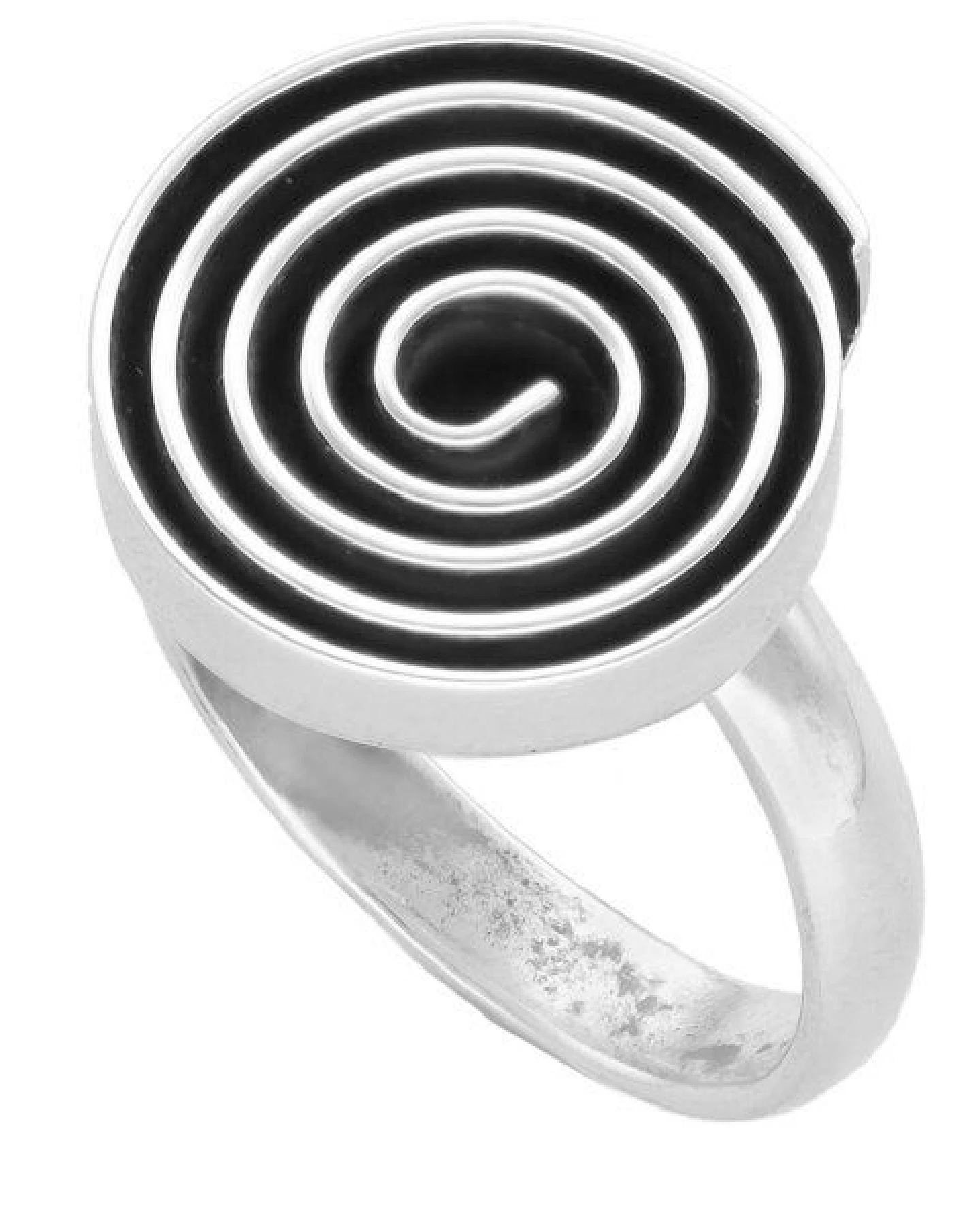 pakilia Silber Ring Labyrinth rund Fair-Trade und handmade – Ansicht 2