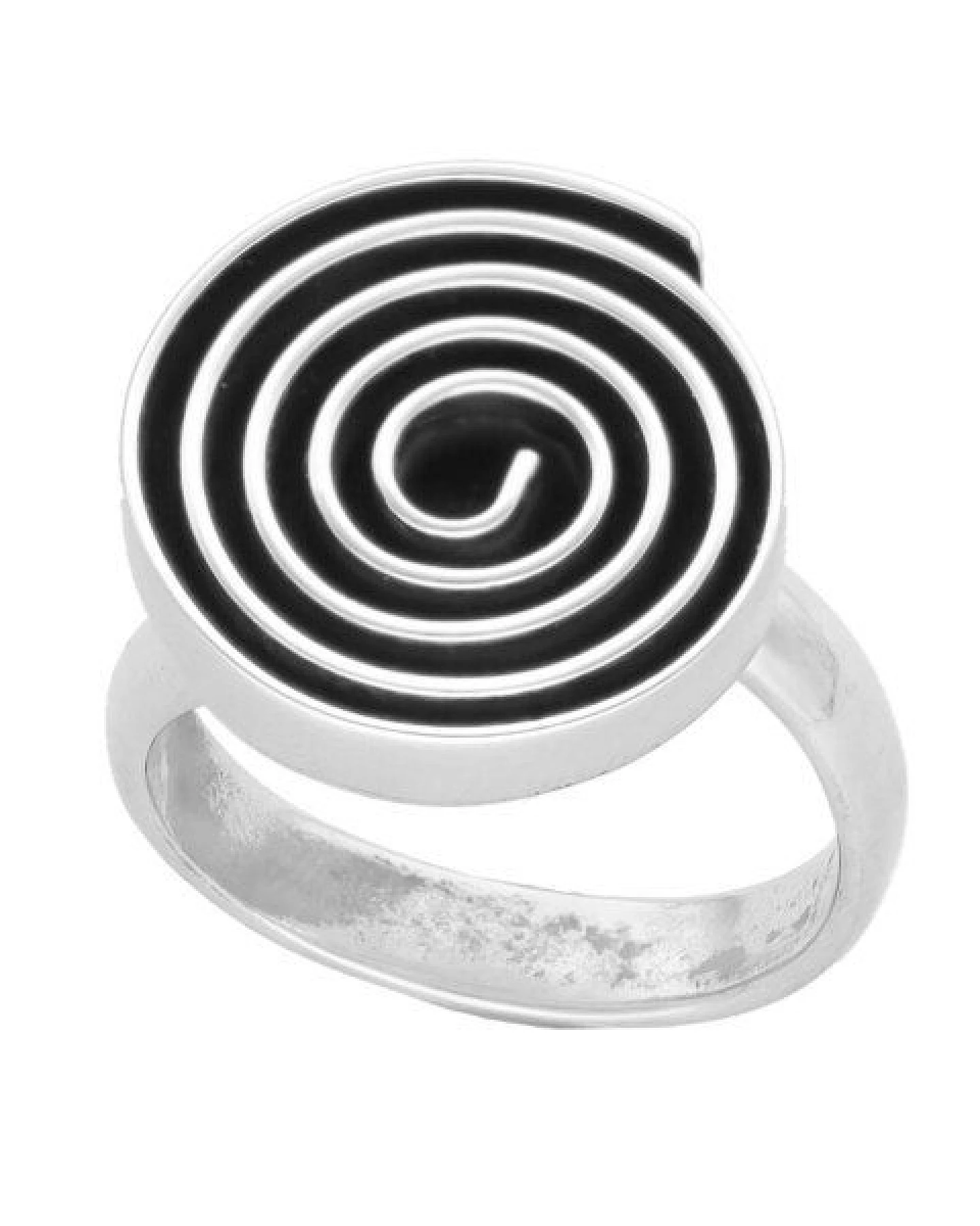 pakilia Silber Ring Labyrinth rund Fair-Trade und handmade – Ansicht 3