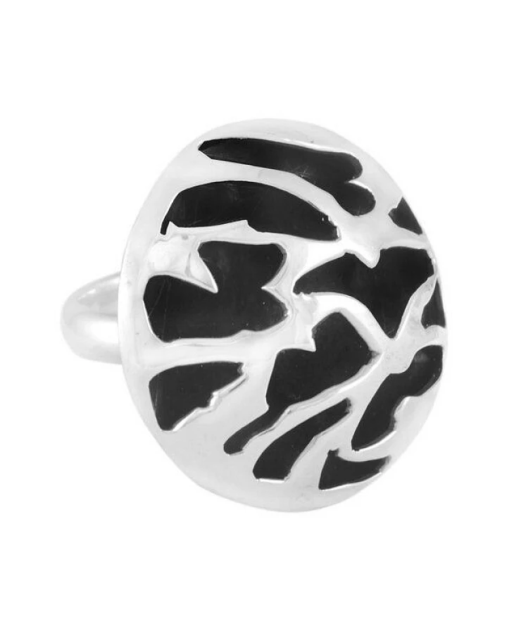 pakilia Silber Ring Ornament oval Fair-Trade und handmade