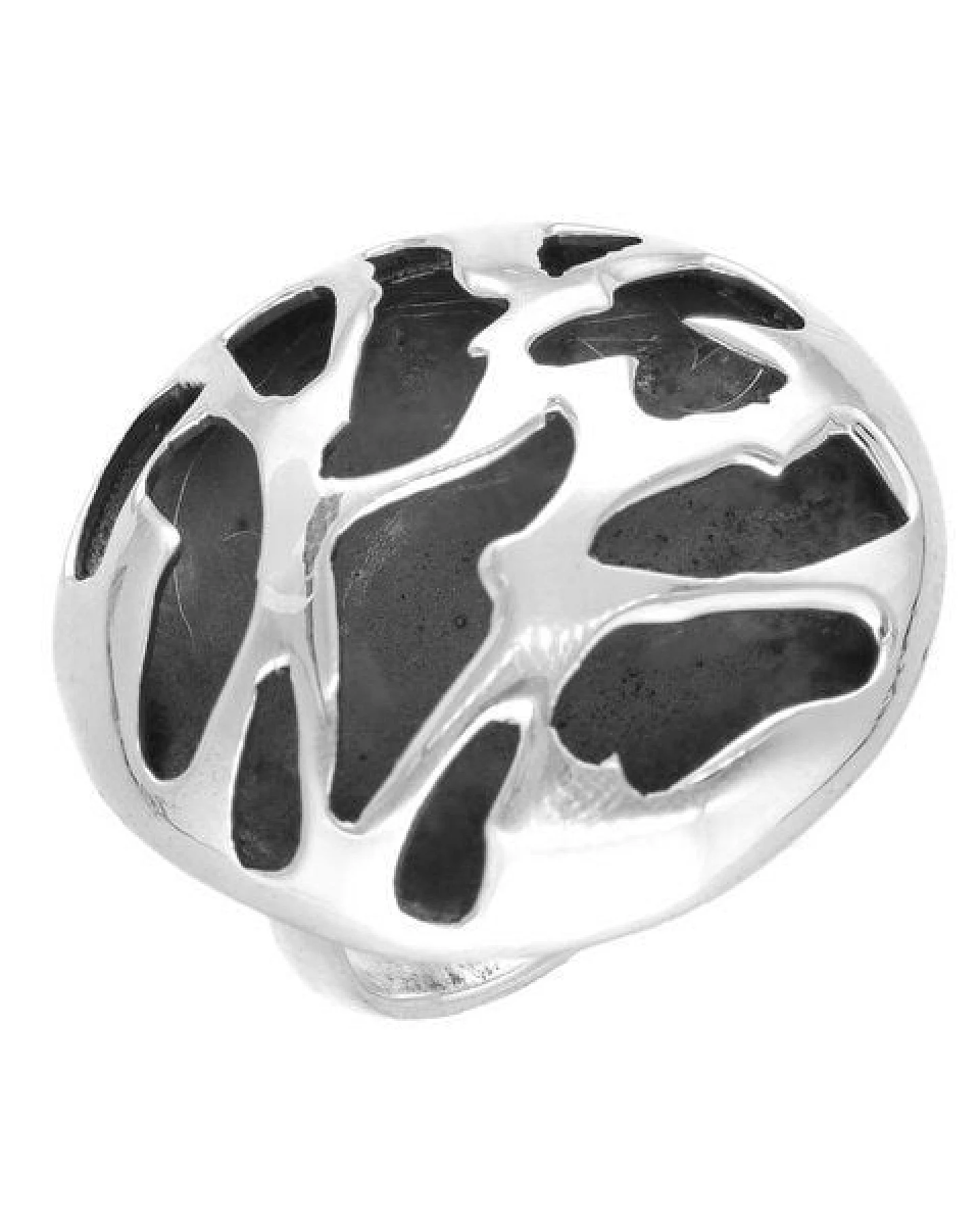 pakilia Silber Ring Ornament oval Fair-Trade und handmade – Ansicht 2