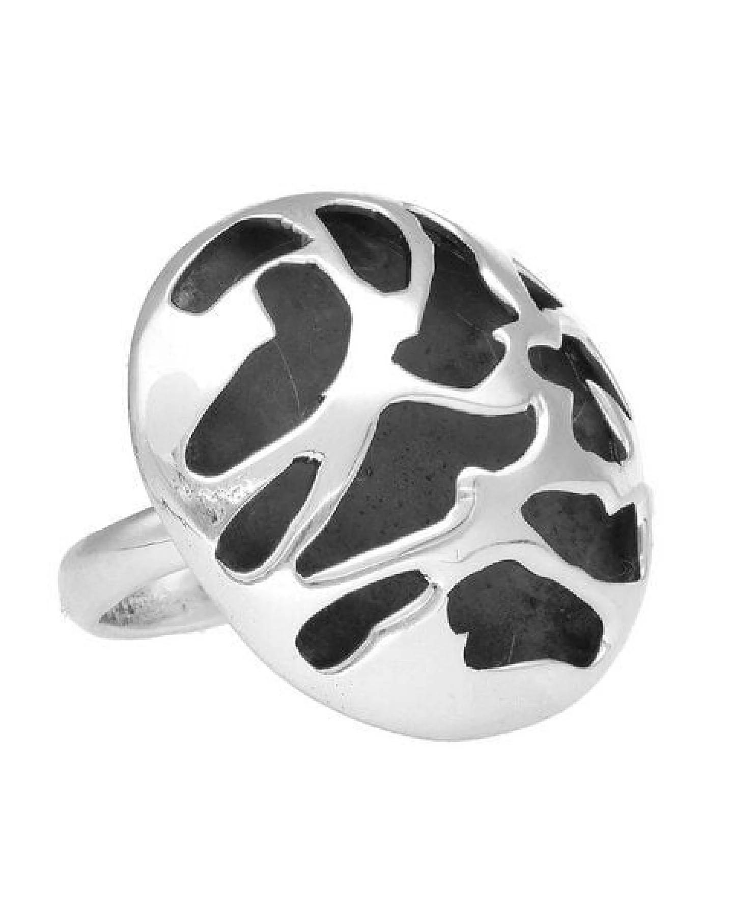pakilia Silber Ring Ornament oval Fair-Trade und handmade – Ansicht 3