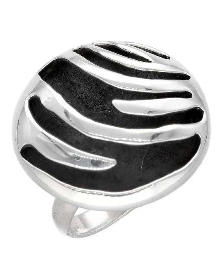 pakilia Silber Ring Streifen Fair-Trade und handmade