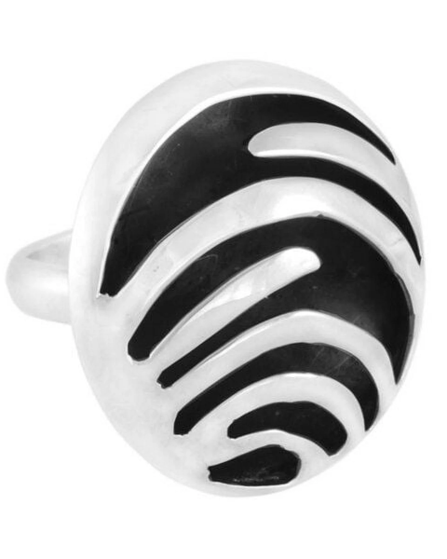 pakilia Silber Ring Streifen Fair-Trade und handmade – Ansicht 4