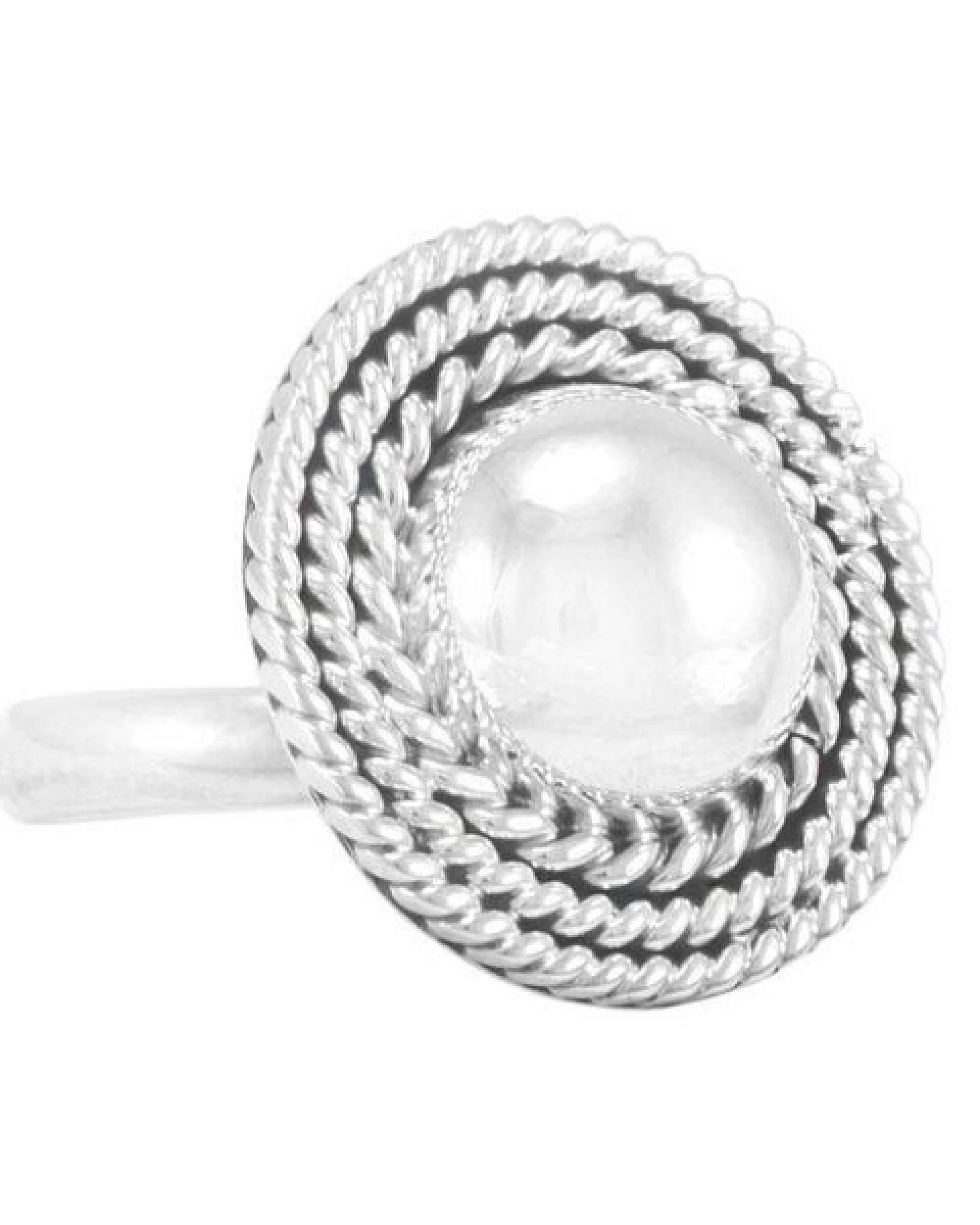 pakilia Silber Ring Kugel Fair-Trade und handmade – Ansicht 4