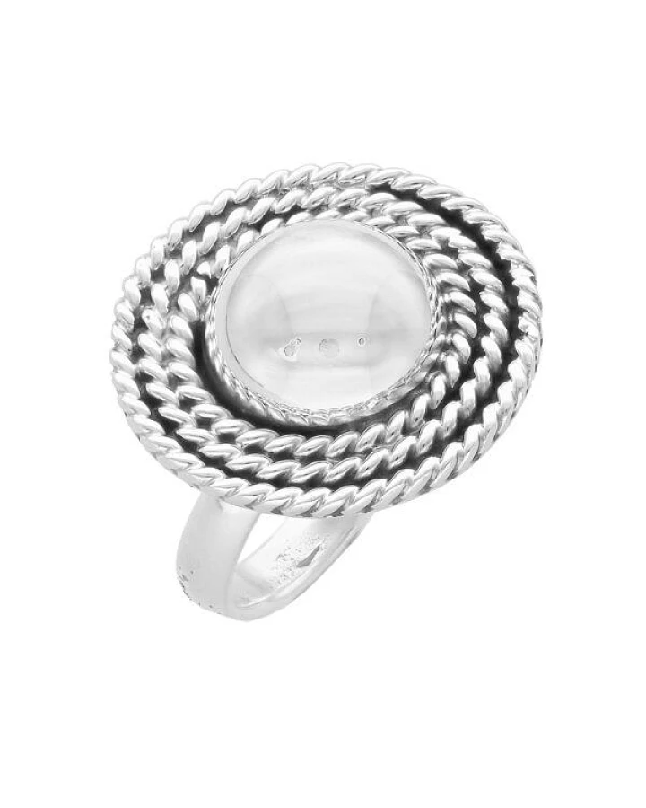 pakilia Silber Ring Kugel Fair-Trade und handmade