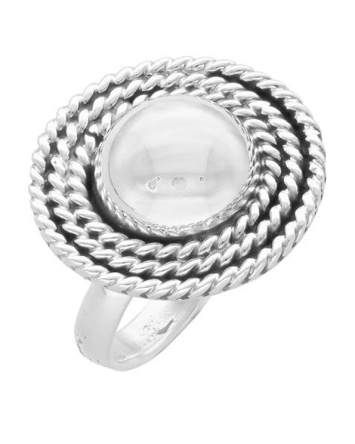 pakilia Silber Ring Kugel Fair-Trade und handmade