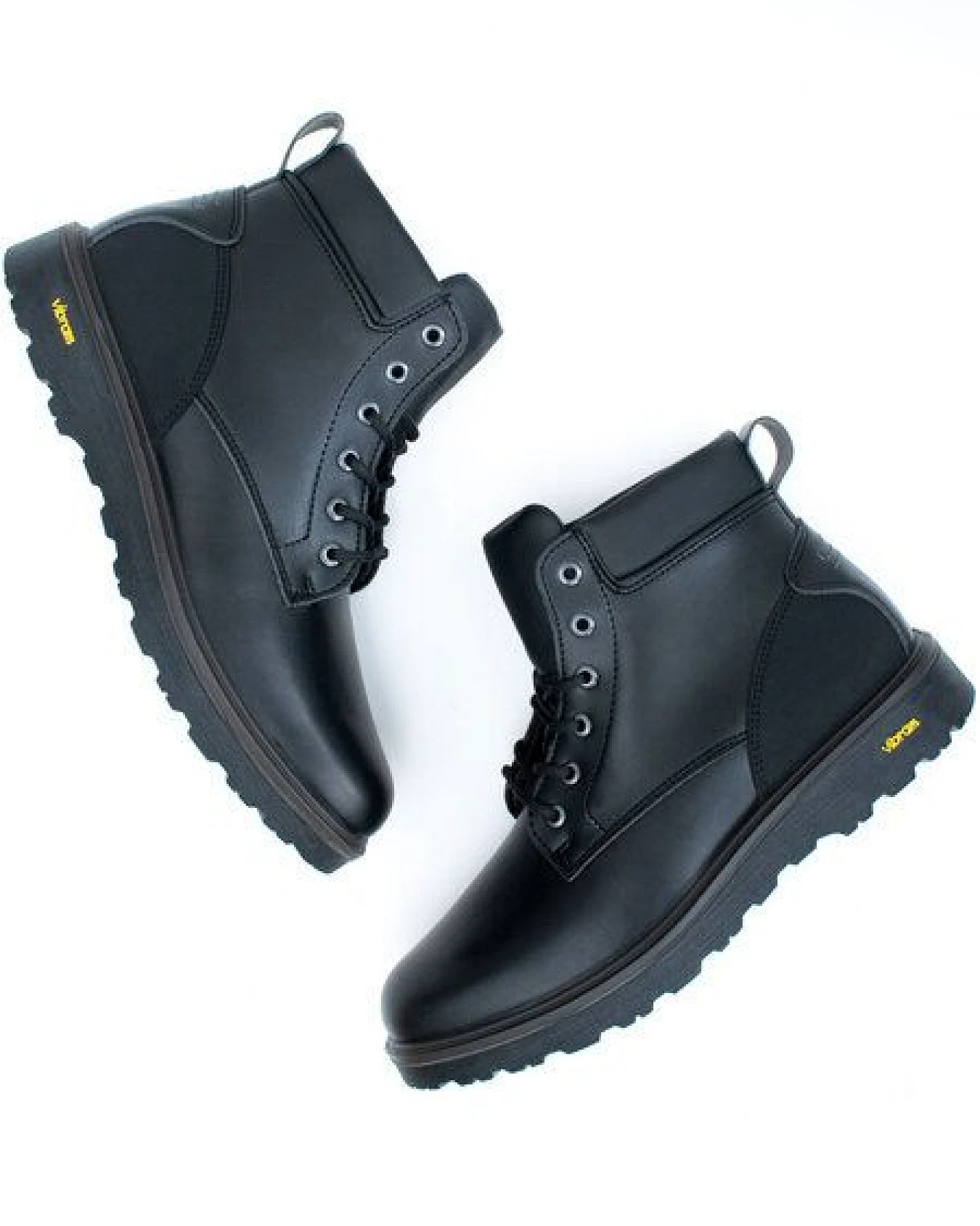 Will's Vegan Shop WVSport Wasserdichte Städtische Herren Stiefel in Schwarz – Ansicht 2