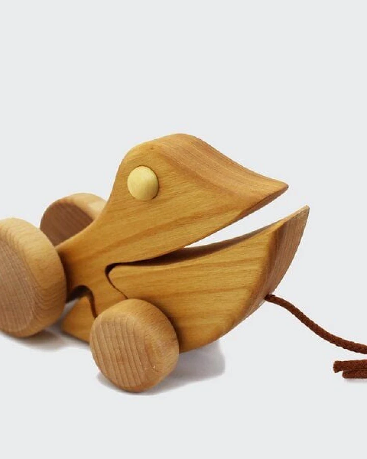 Mitienda Shop Ziehtier Frosch Emil aus Massivholz