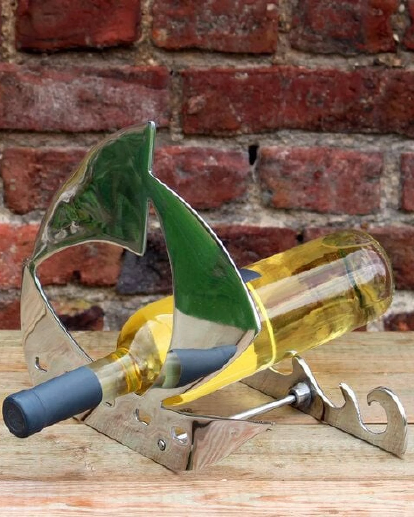 Mitienda Shop Weinflaschenhalter aus Zinn "Boot" – Ansicht 4