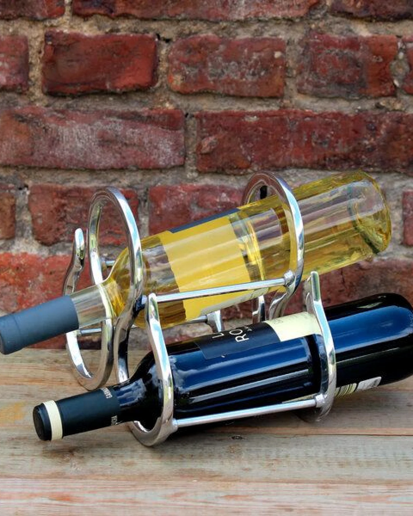 Mitienda Shop Weinflaschenhalter aus Zinn "New York" – Ansicht 3