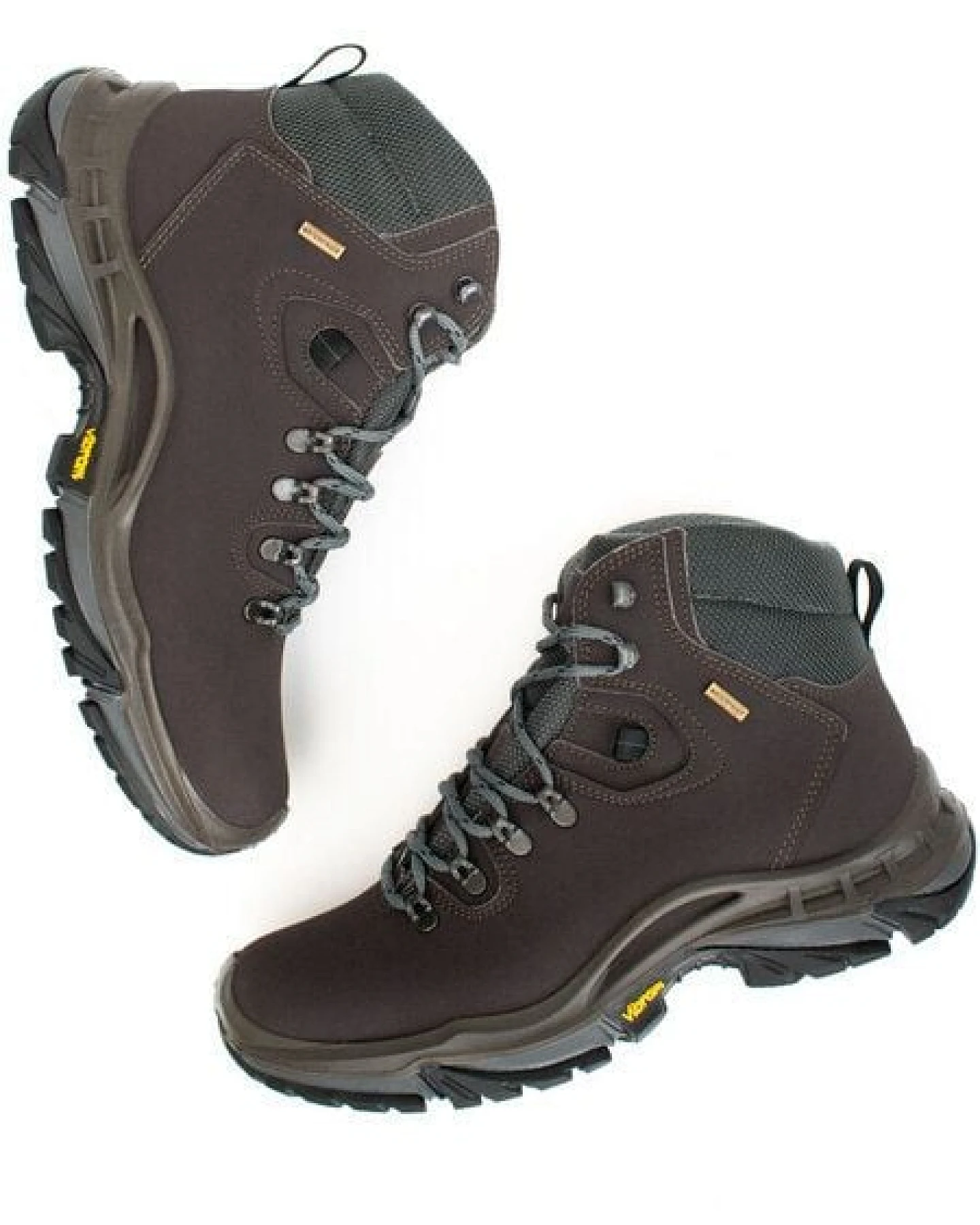 Will's Vegan Shop WVSport wasserdichte Wanderschuhe Dunkelbraun Herren – Ansicht 2